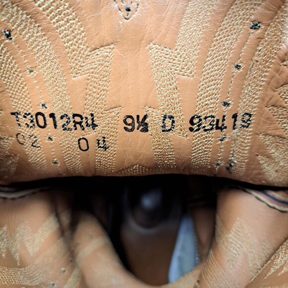 Lucchese 2000 Redish Brown Western Leather Cowboy Boots Size US 9.5 D Men's - Picture 8 of 8